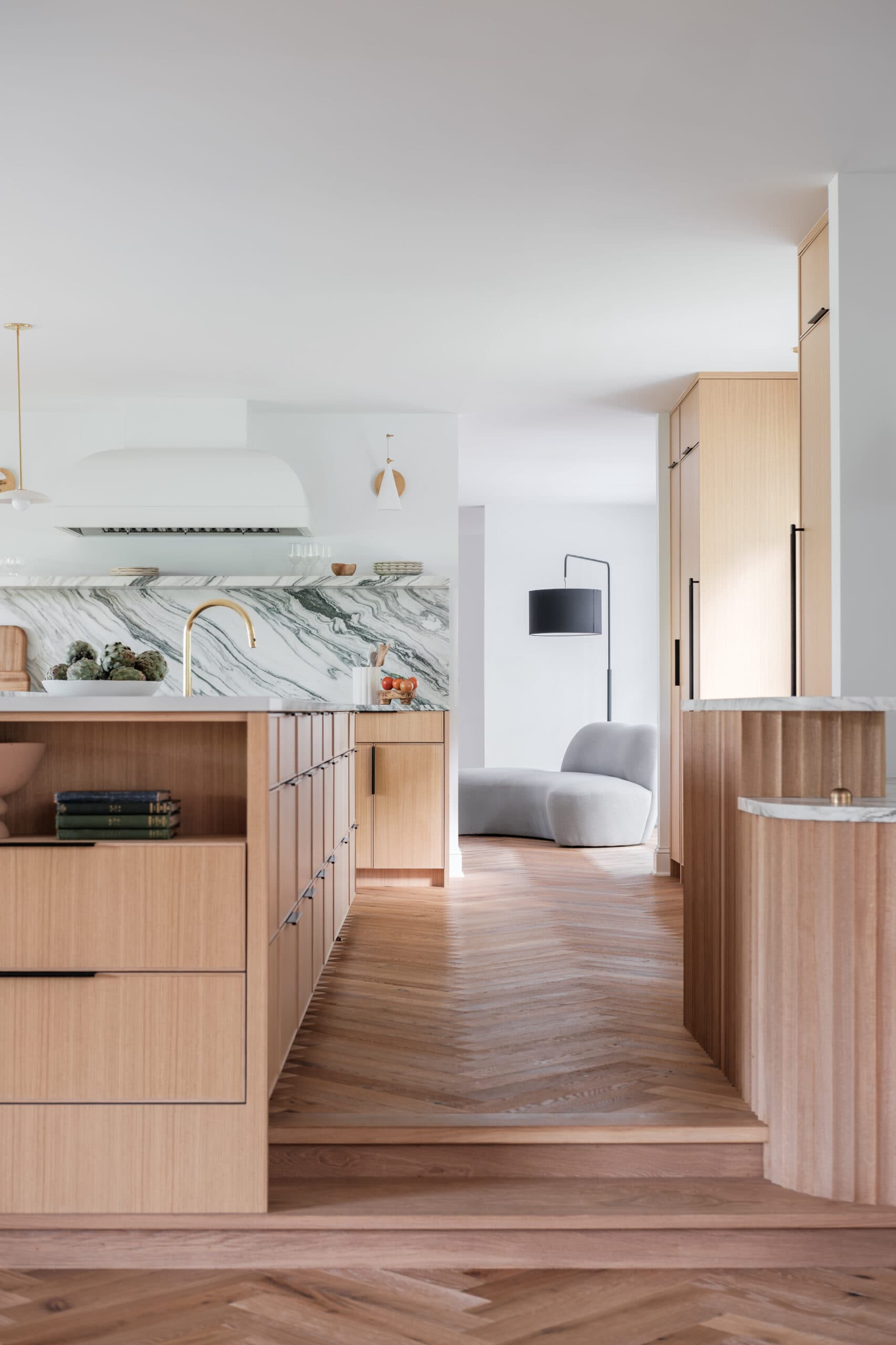 Bespoke luxury custom cabinetry: Lake House Kitchen 096