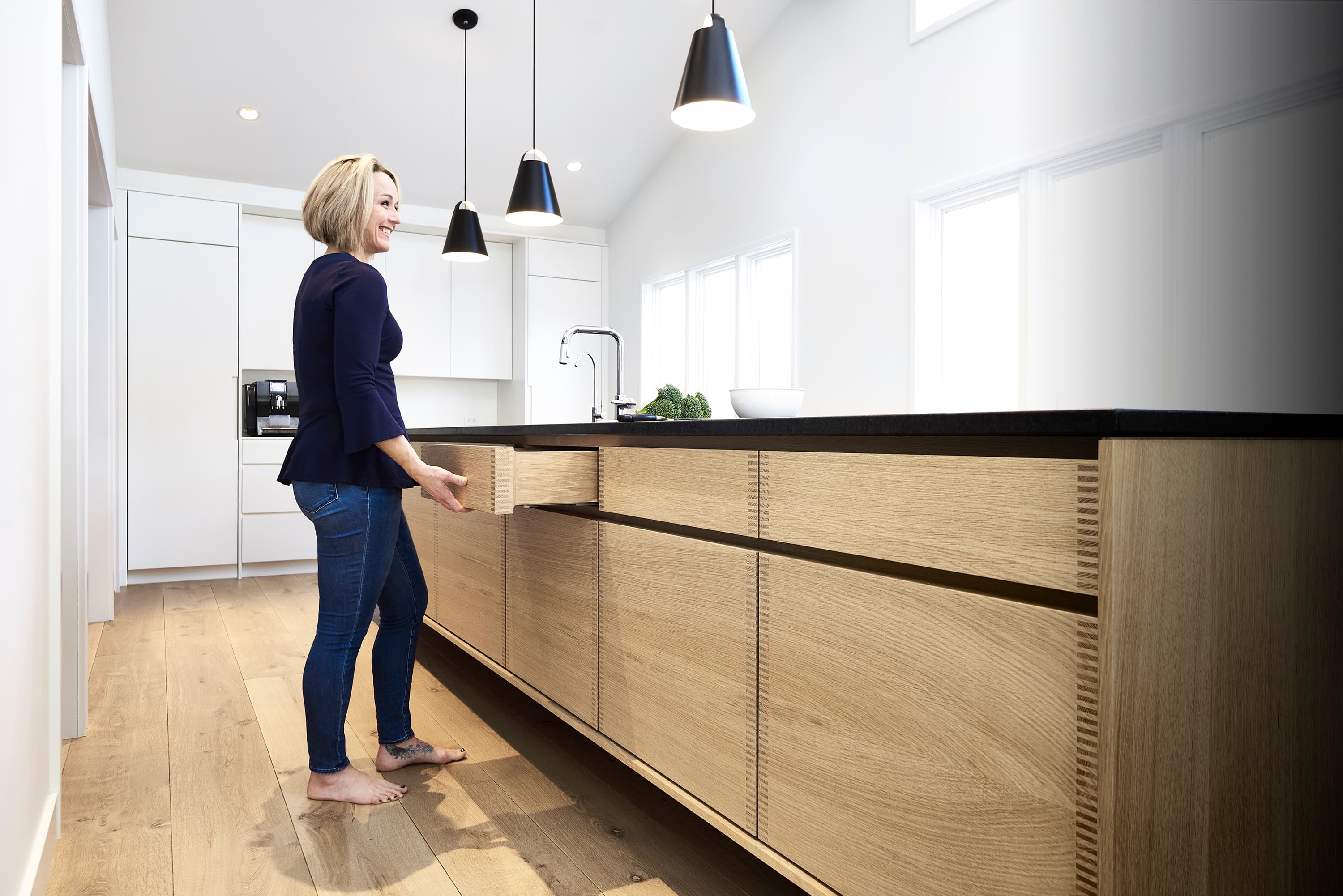 Bespoke luxury custom cabinetry: Custom Kitchen Island 205