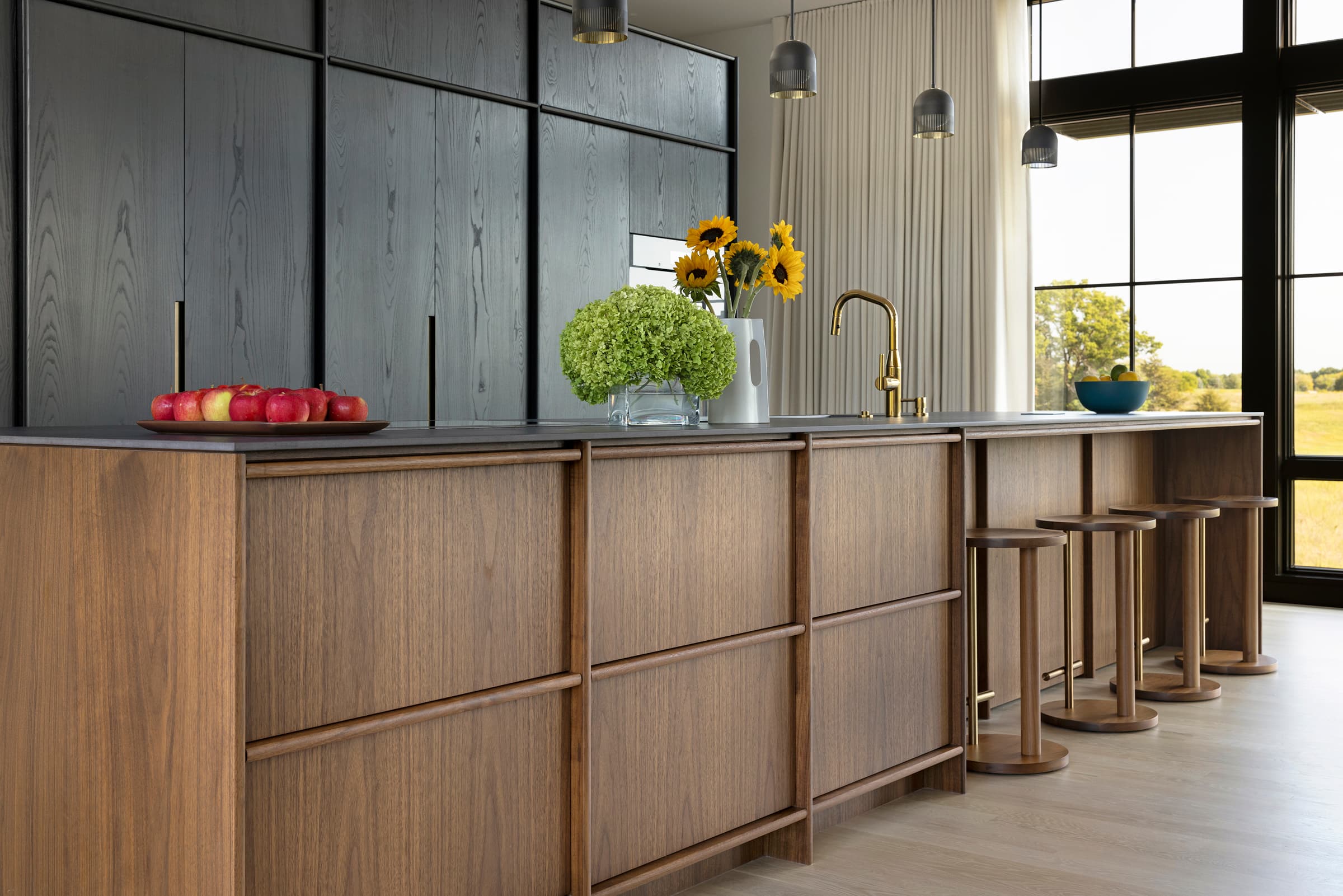 Bespoke custom cabinetry in Ash Estate: Charcoal Ash