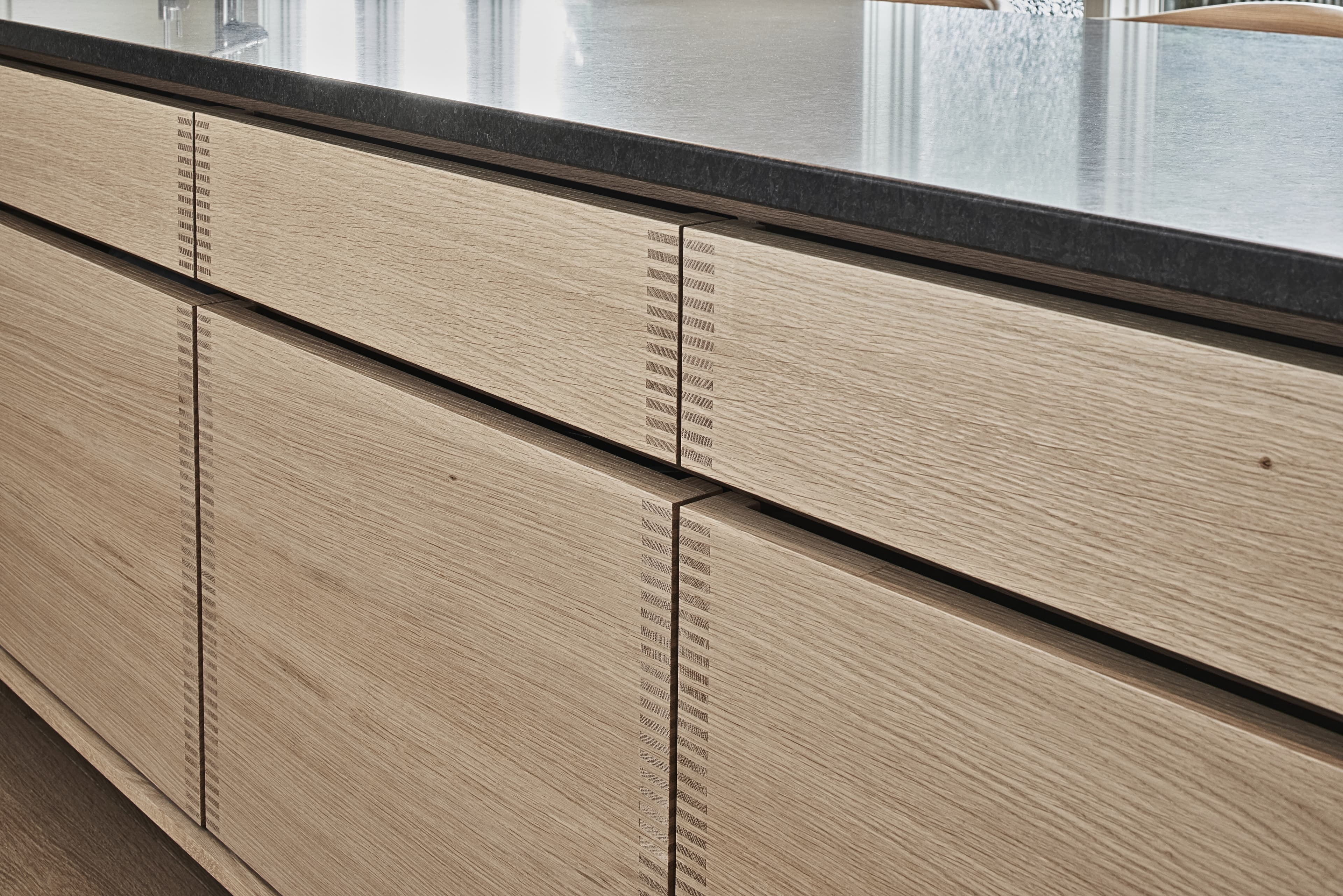 Bespoke custom cabinetry in Danish Dovetail: Danish Dovetail Rift White Oak