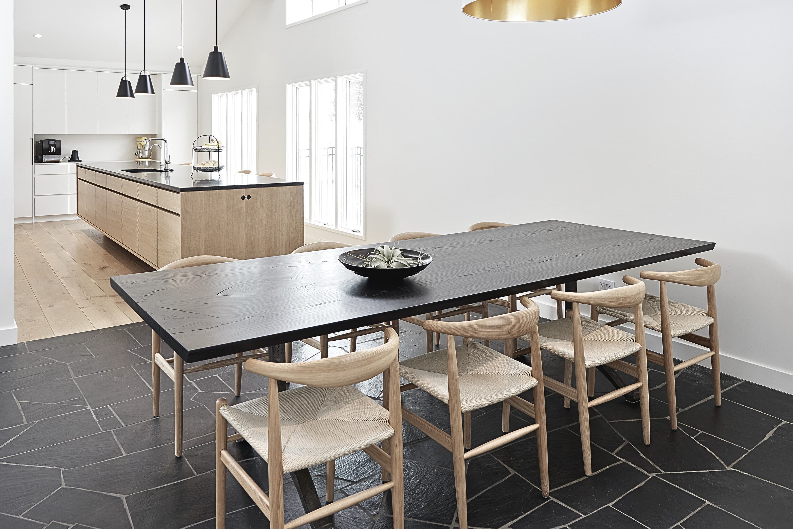 Bespoke custom cabinetry in Danish Dovetail: Midcentury Modern Update
