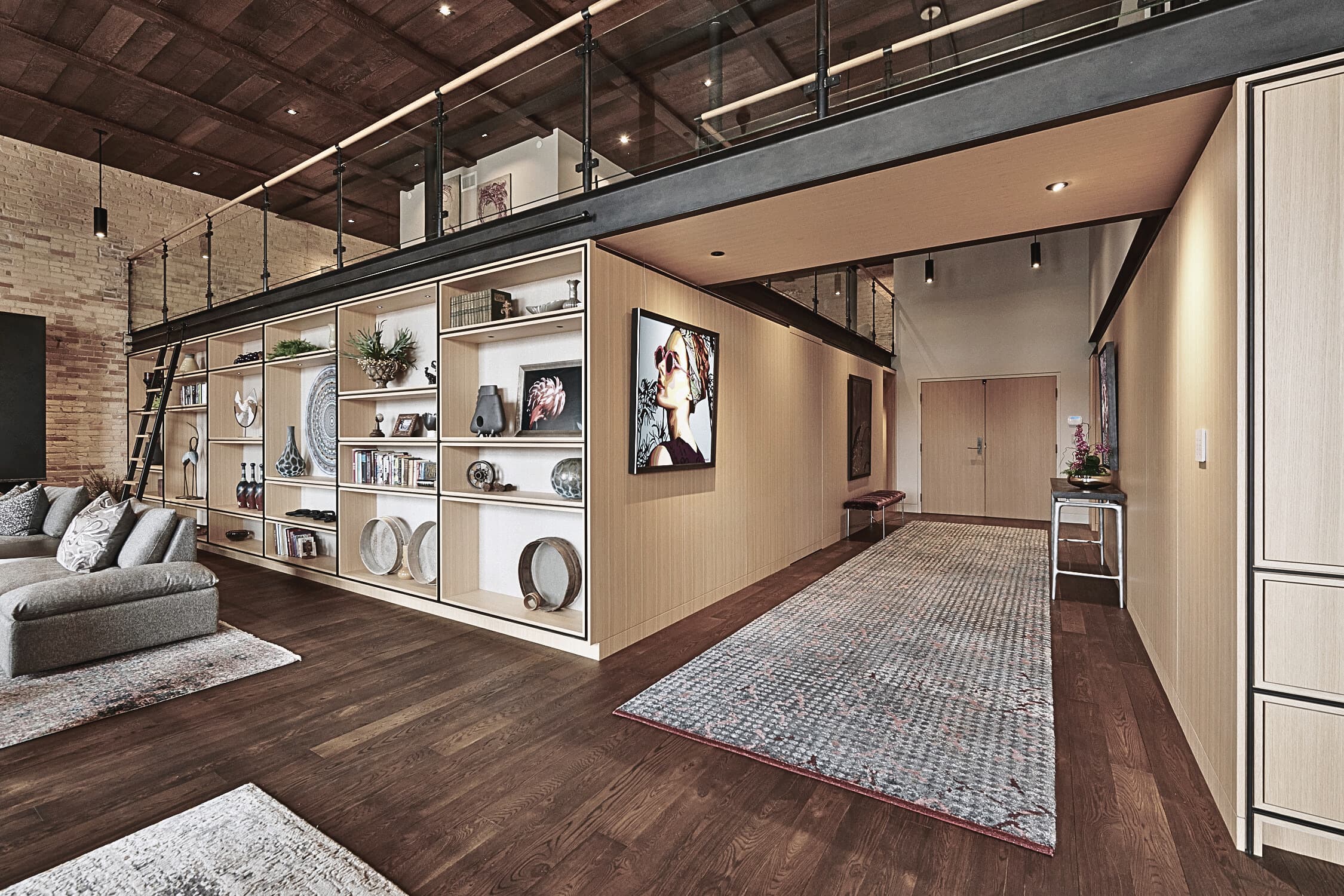 Bespoke custom cabinetry in Nordic Modern: Modern Open Bookcase