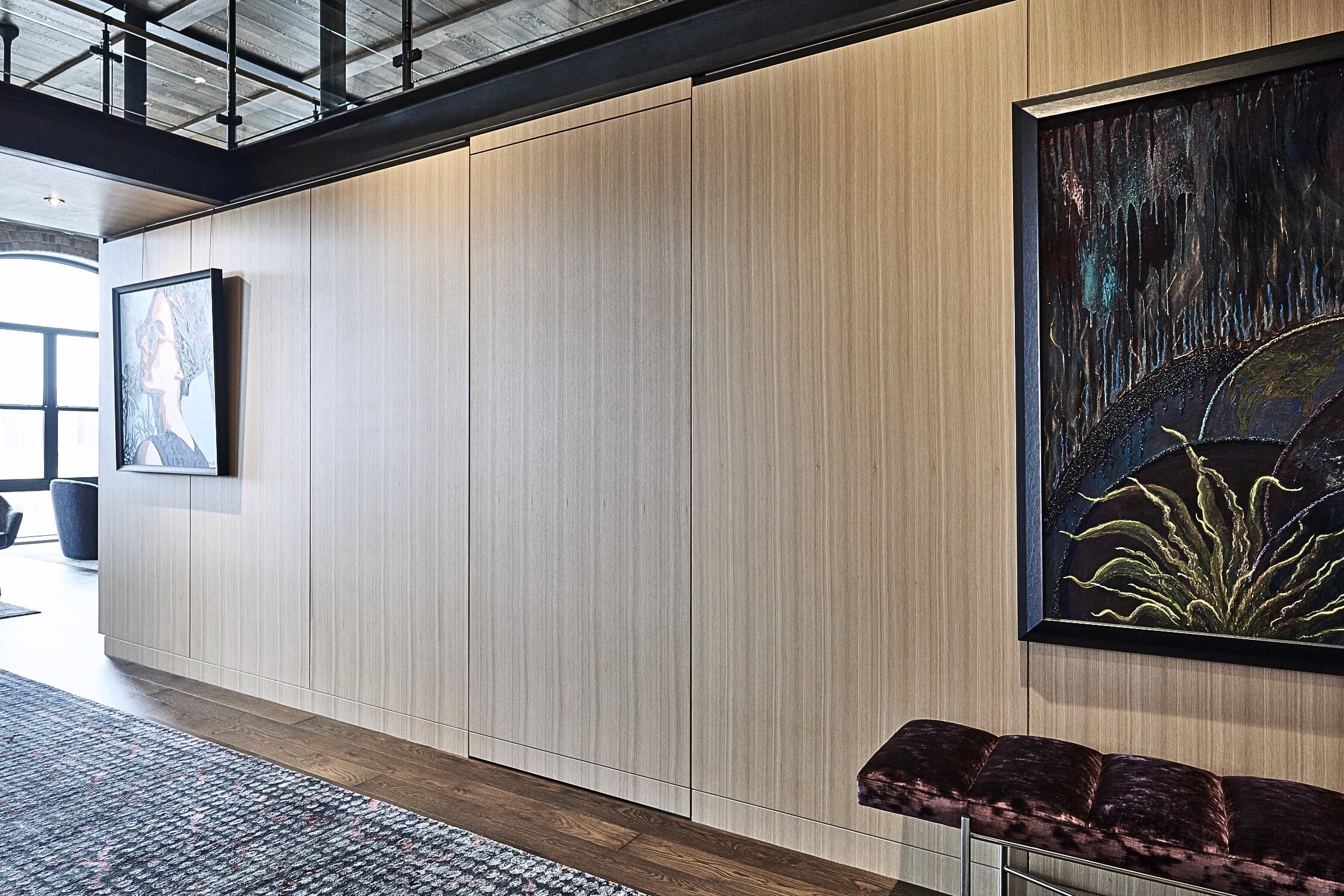 Bespoke custom cabinetry in Nordic Modern: Modern Flush Door Closed
