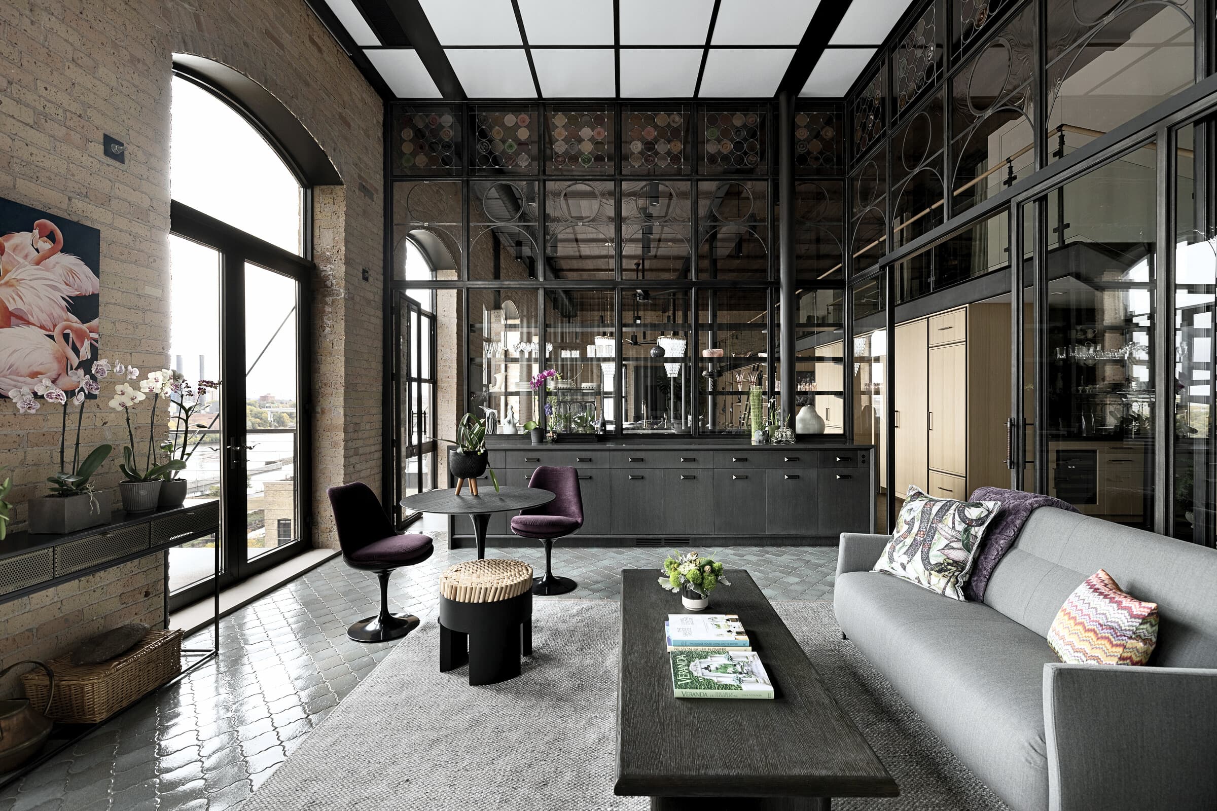 Bespoke custom cabinetry in Nordic Modern: Industrial Loft Living Sideboard 027 Edited