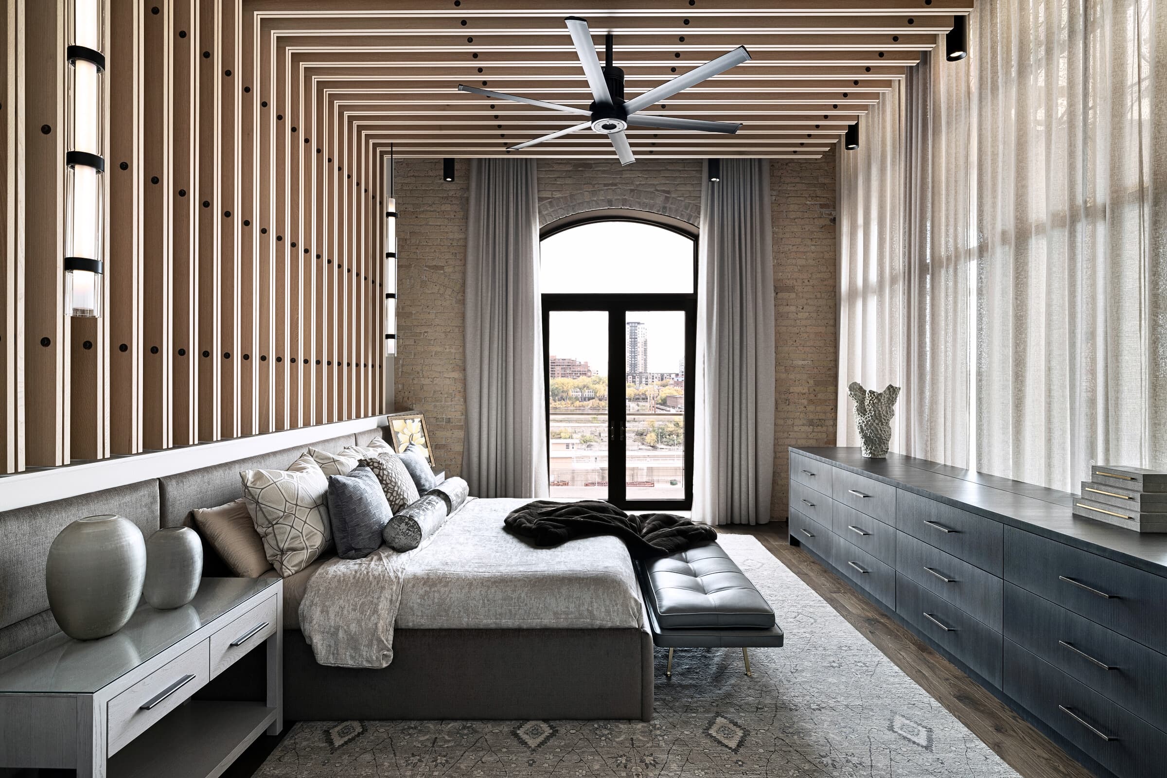 Bespoke custom cabinetry in Nordic Modern: Custom Wood Design Bedroom 034 Edited