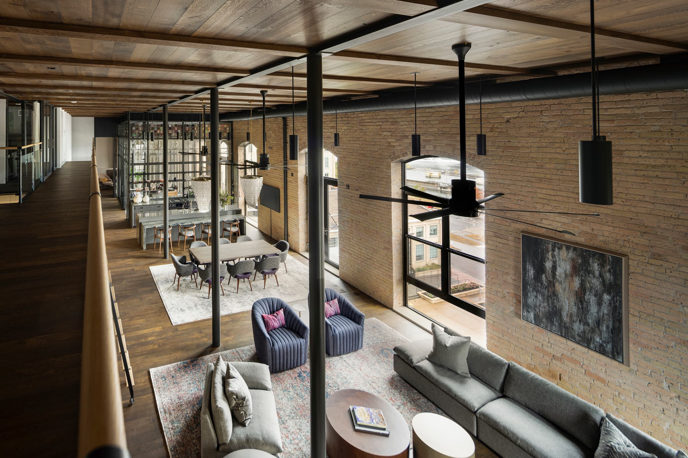 Bespoke custom cabinetry in Nordic Modern: Industrial Loft Open Concept 064
