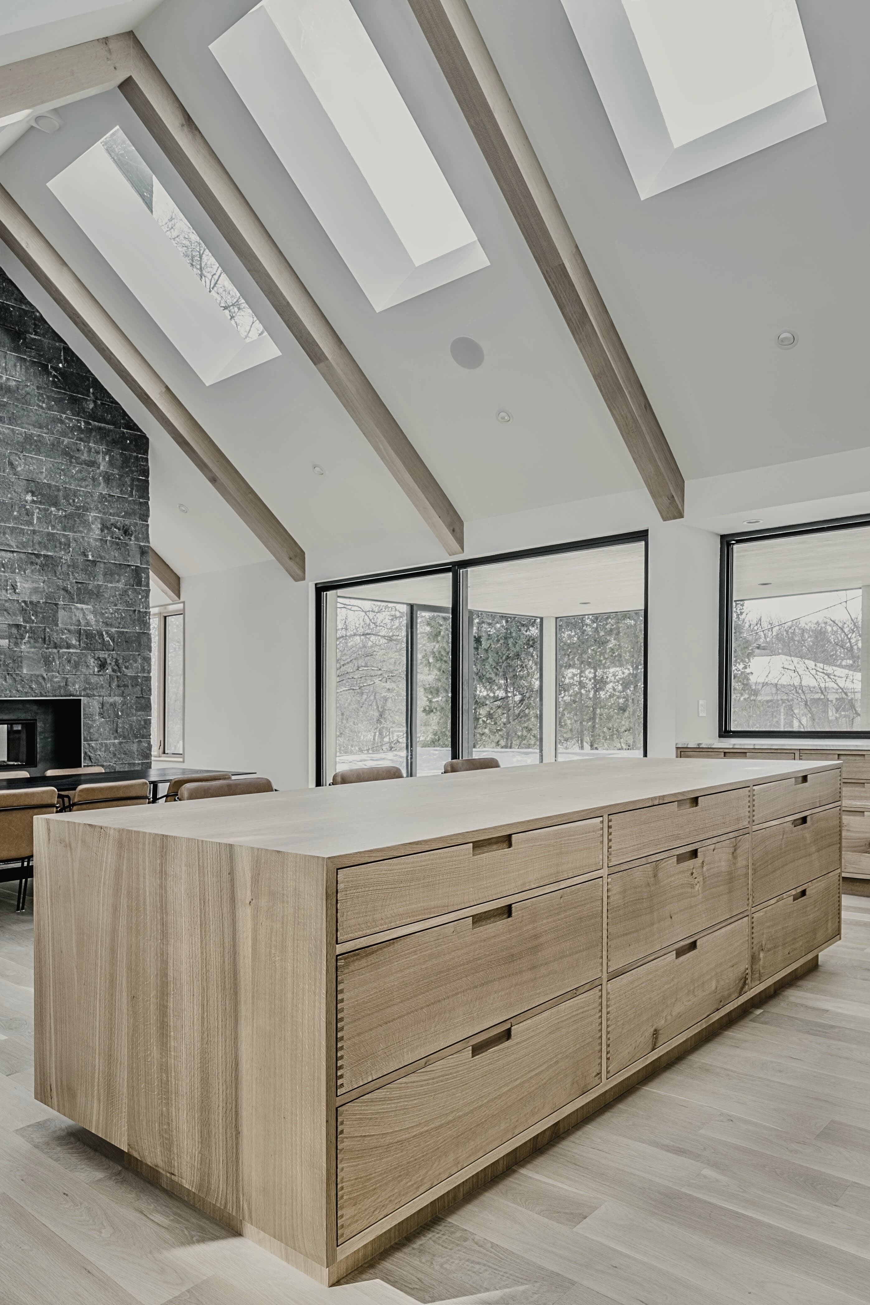 Bespoke custom cabinetry in Northern Joinery: Sequenced Matched Dovetail Drawers Edited
