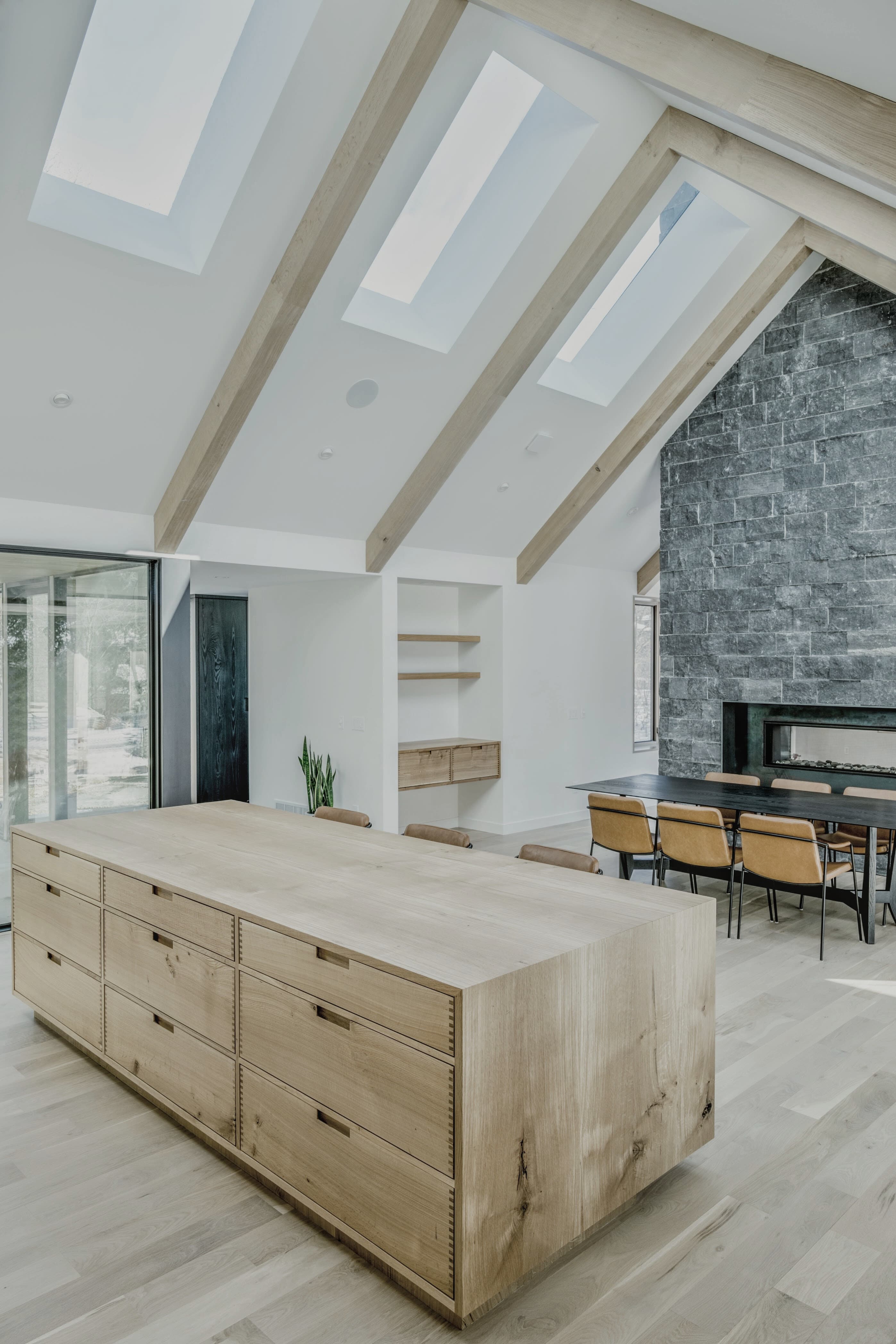 Bespoke custom cabinetry in Northern Joinery: Exposed Dovetail Drawer Island 2 Edited