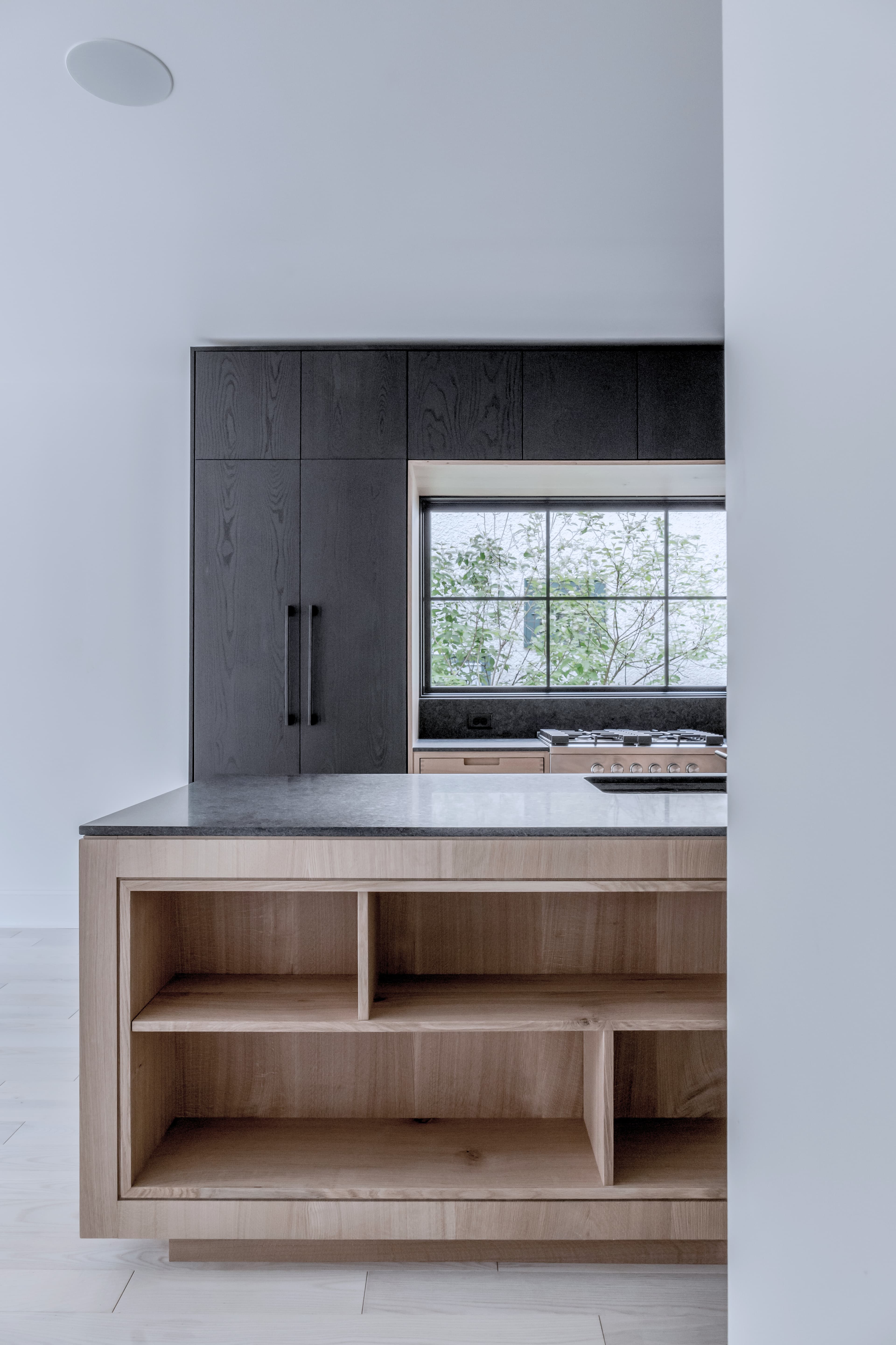 Bespoke custom cabinetry in Urban Oasis: Rift White Oak Modern