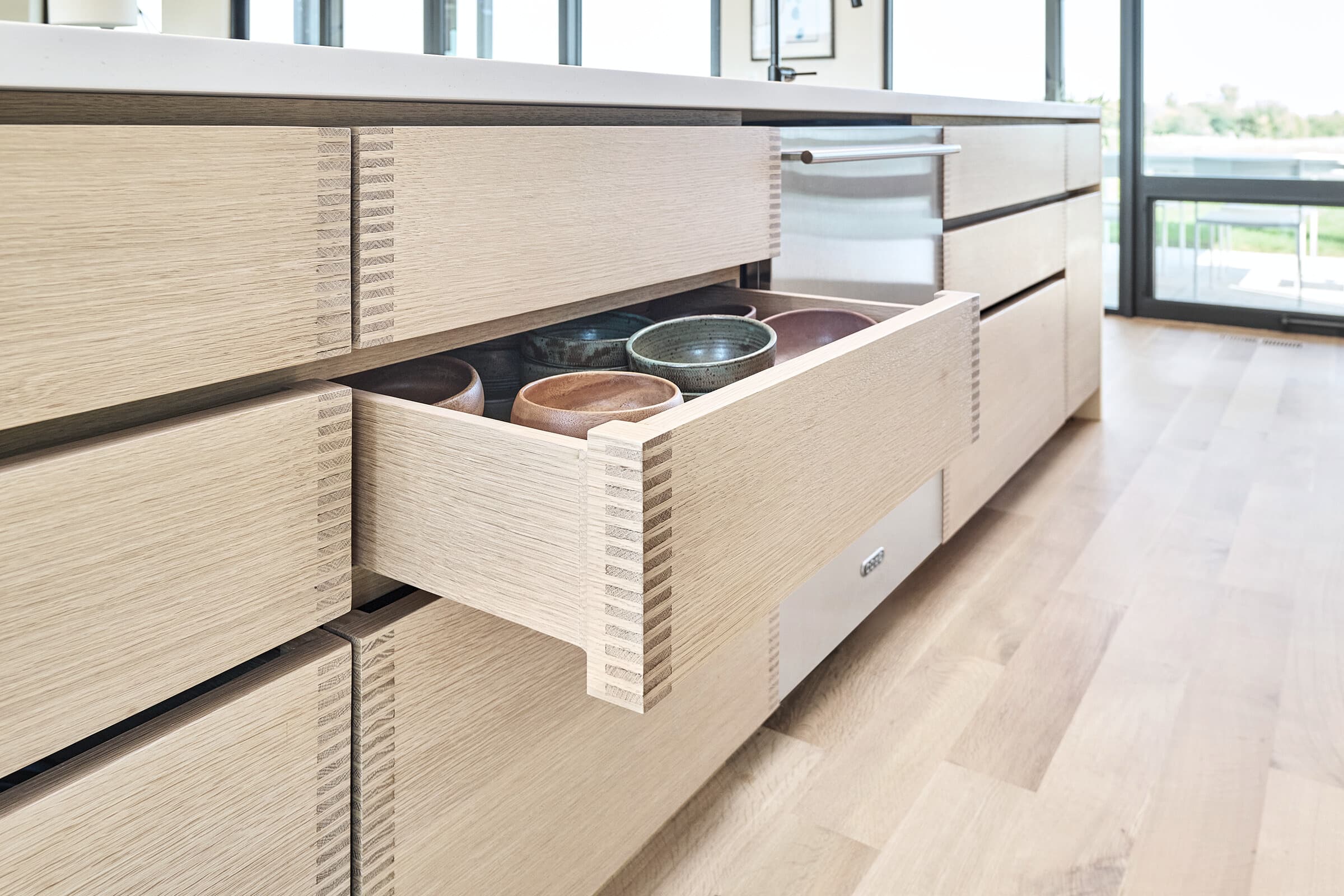 Bespoke custom cabinetry in Oak Landing: X 0924 Kitchendrawer 5324 Edited