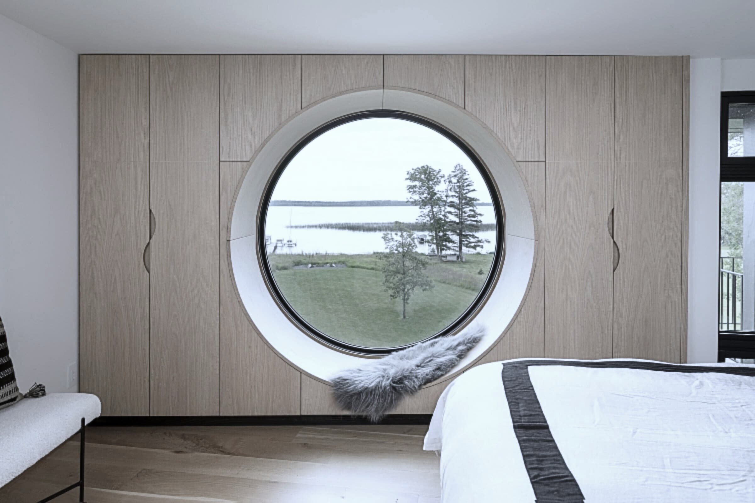 Bespoke custom cabinetry in Island Danish: Rift White Oak Closet Edited