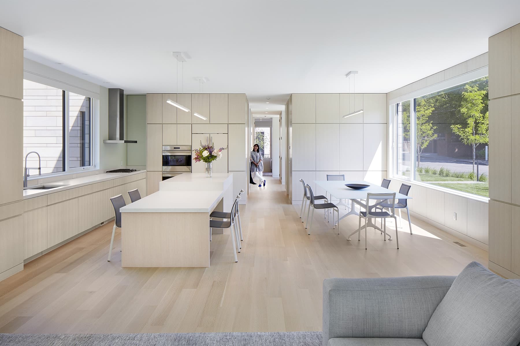 Bespoke custom cabinetry in Whispering Oak: X Residences 09