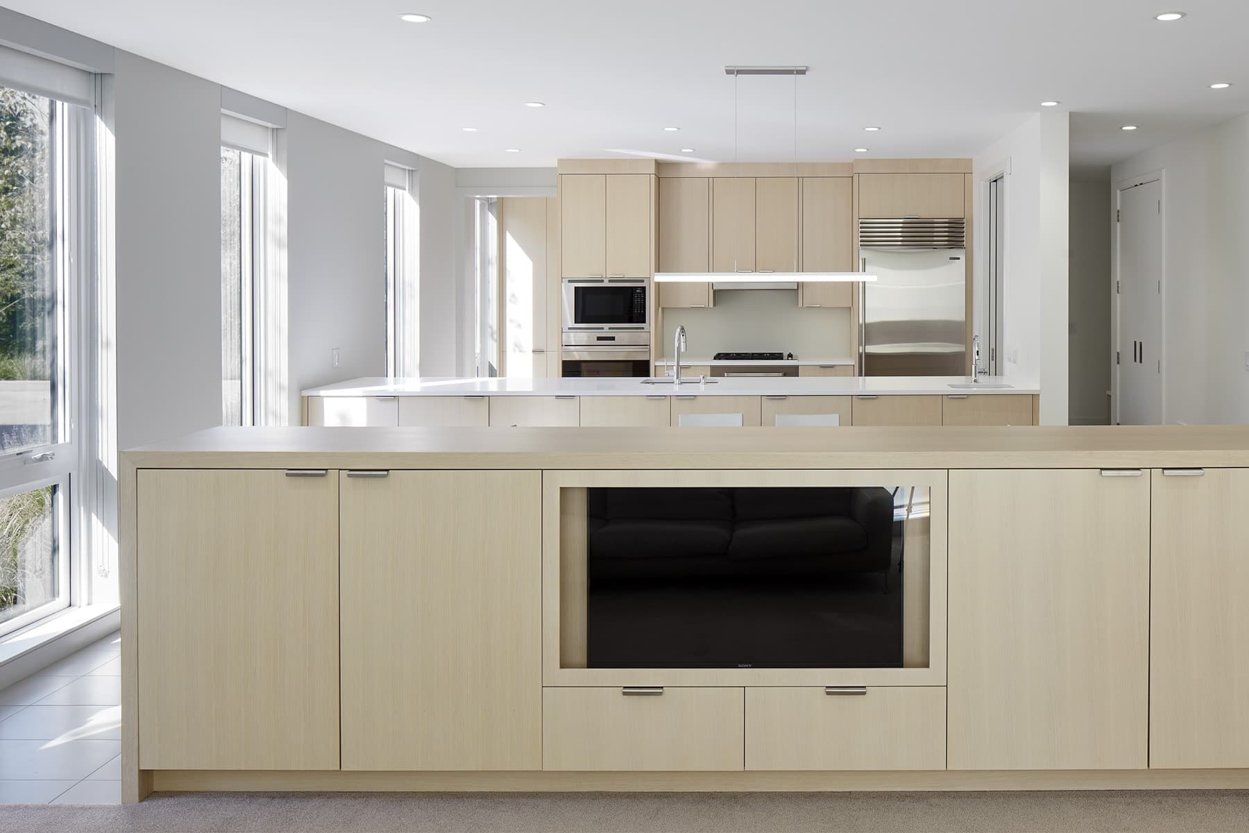 Bespoke custom cabinetry in Whispering Oak: X Residences 14