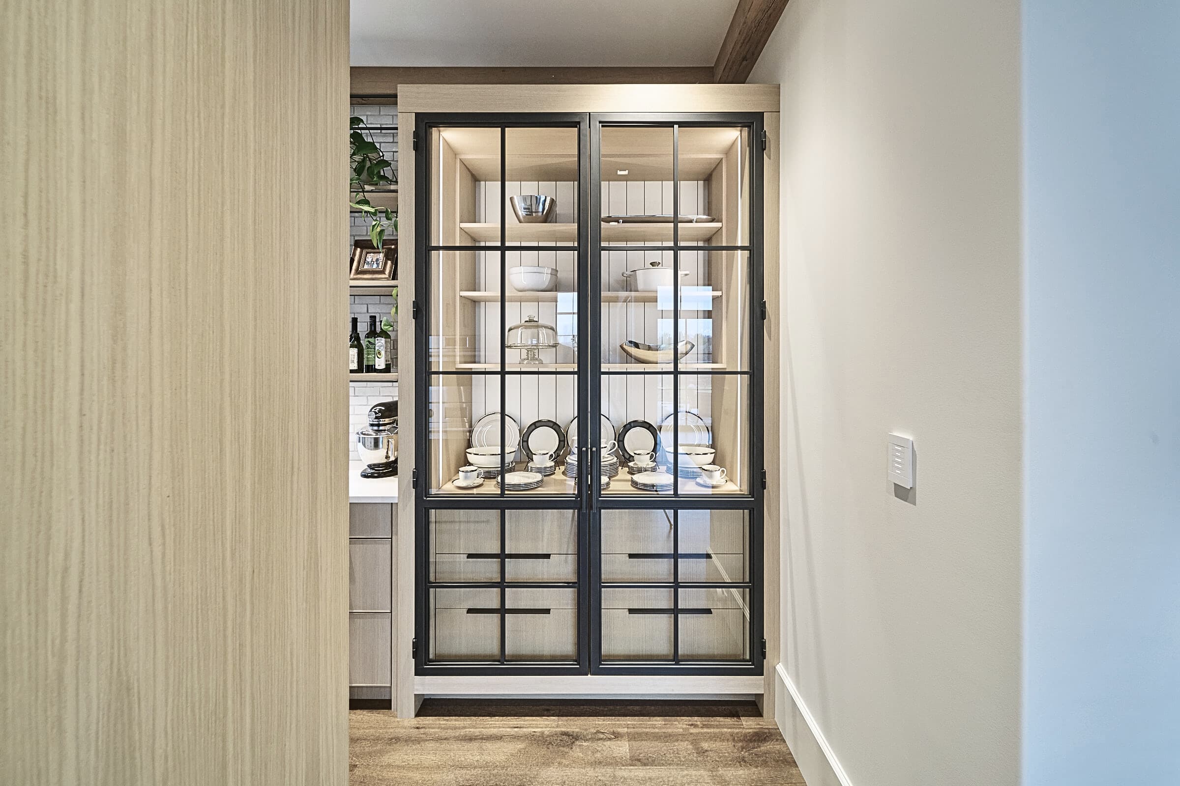 Bespoke custom cabinetry in Full Stretch: Steel Cabinet Doors
