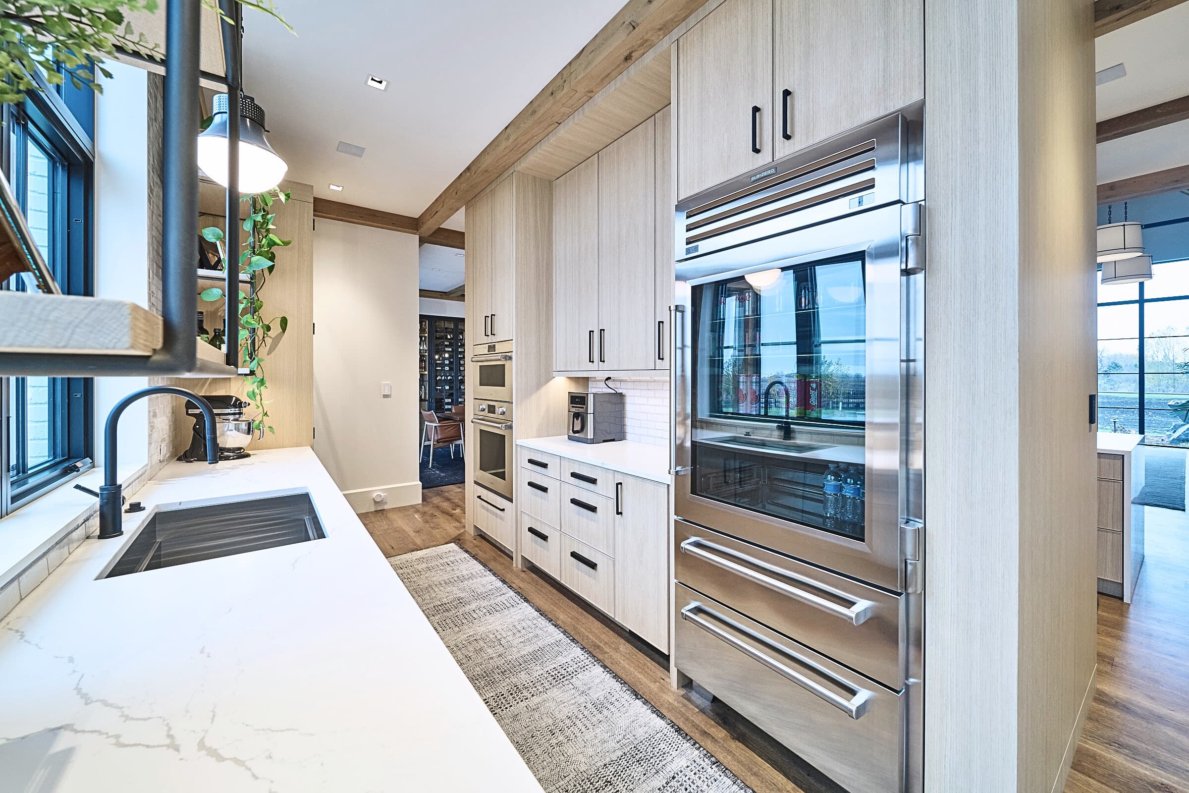Bespoke custom cabinetry in Full Stretch: Rift White Oak Pantry
