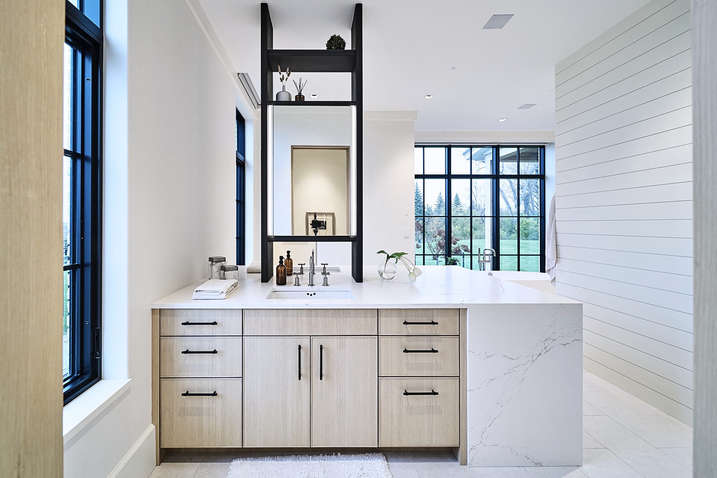 Bespoke custom cabinetry in Full Stretch: Her Master Vanity
