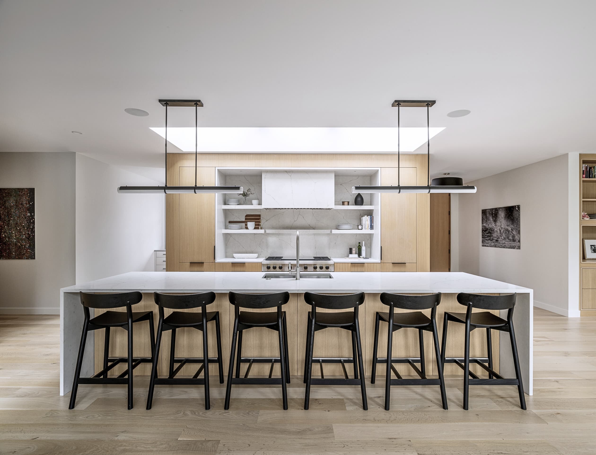 Bespoke custom cabinetry in Pool Vault: Rift White Oak Kitchen