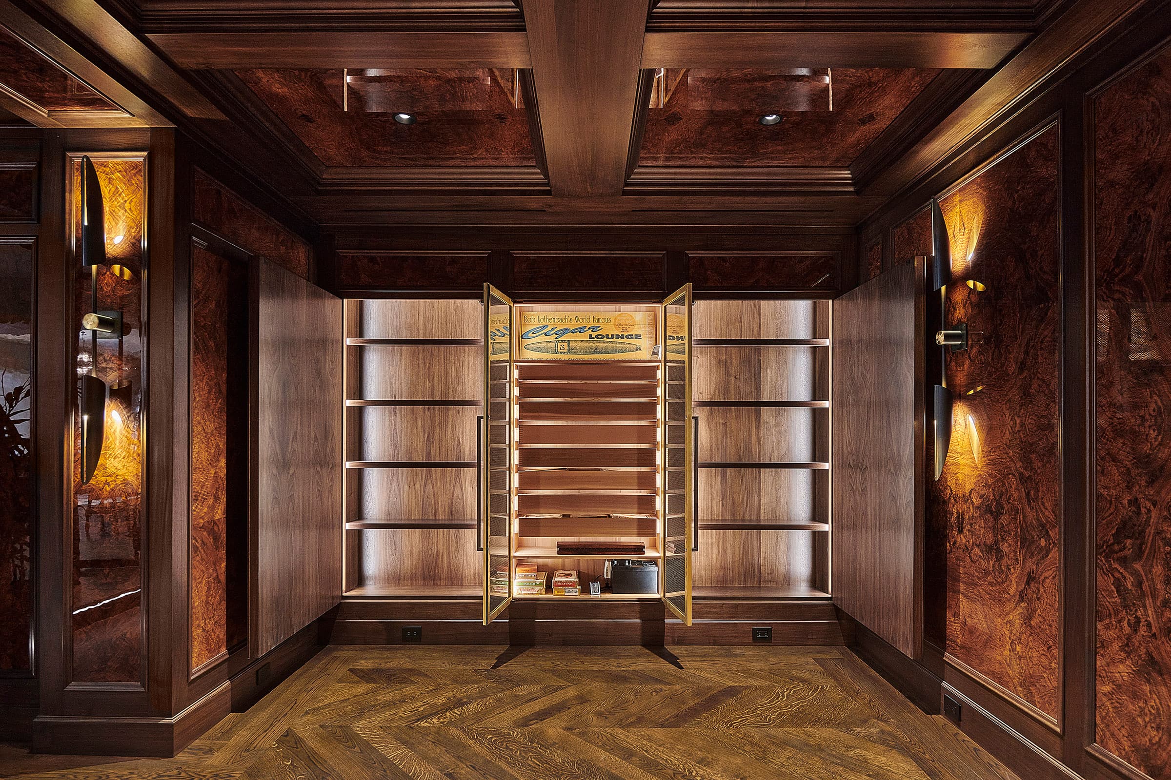 Bespoke custom cabinetry in Smoke Strike: X Cigarroom6