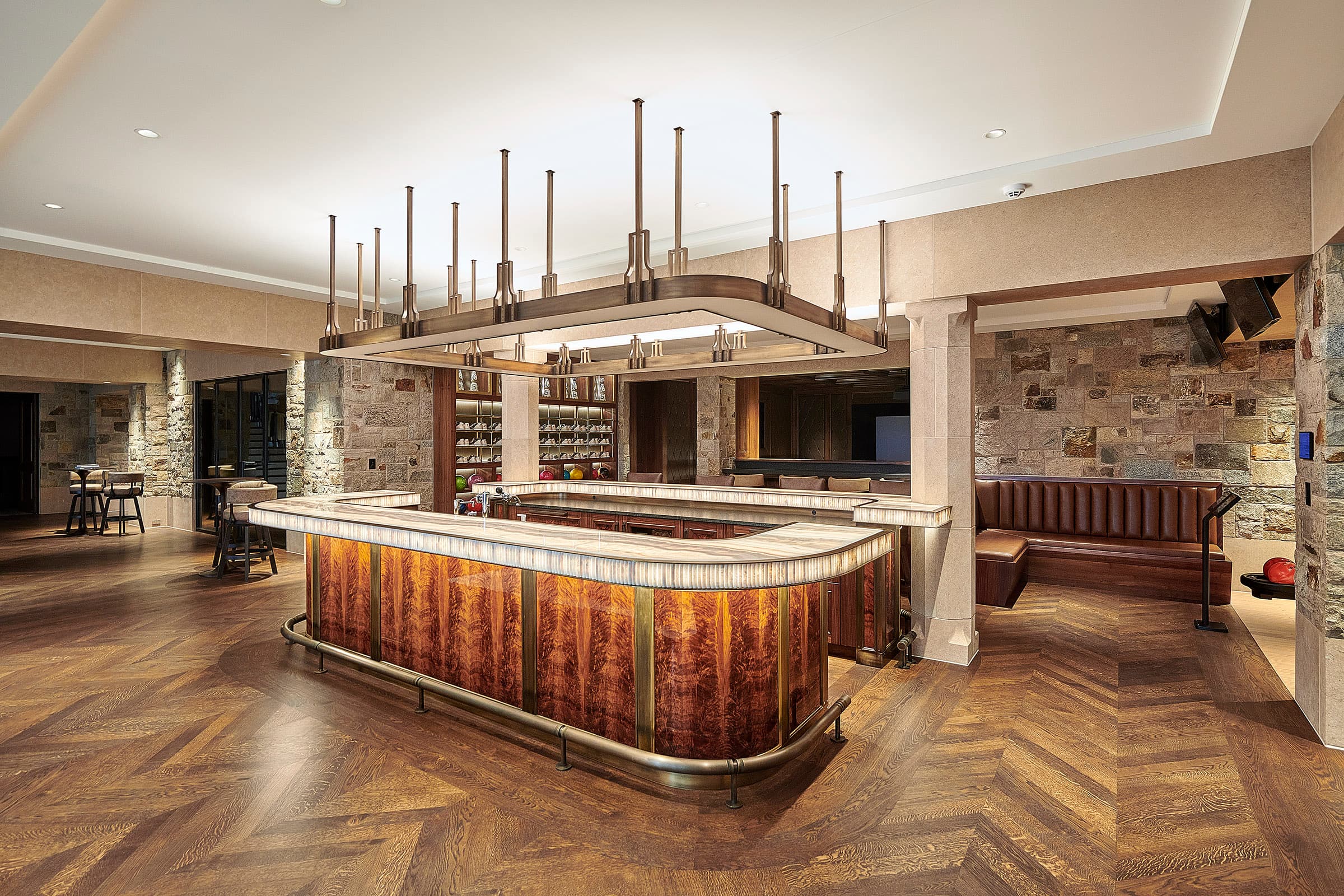 Bespoke custom cabinetry in Smoke Strike: Bar5