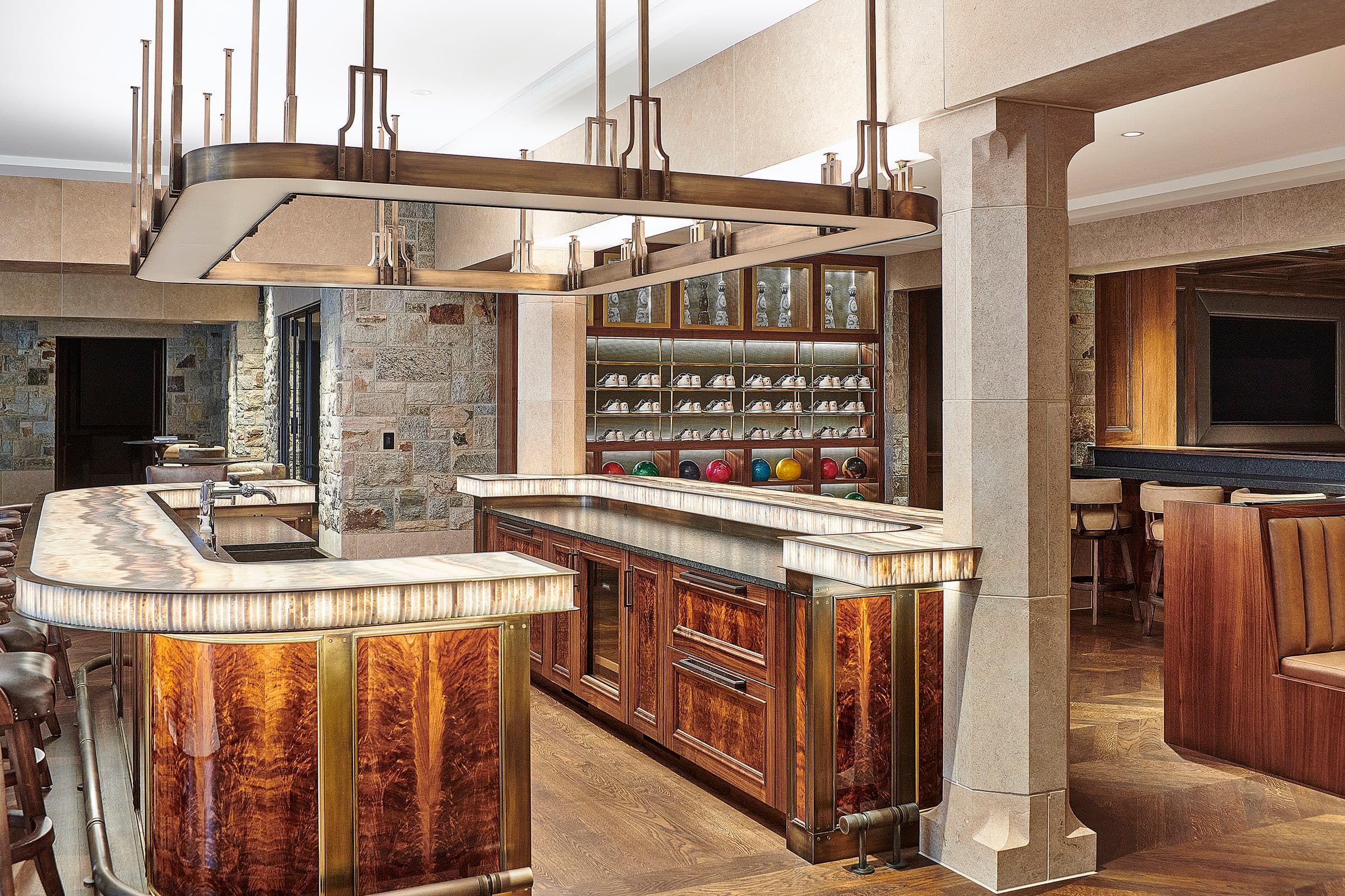 Bespoke custom cabinetry in Smoke Strike: Bar6