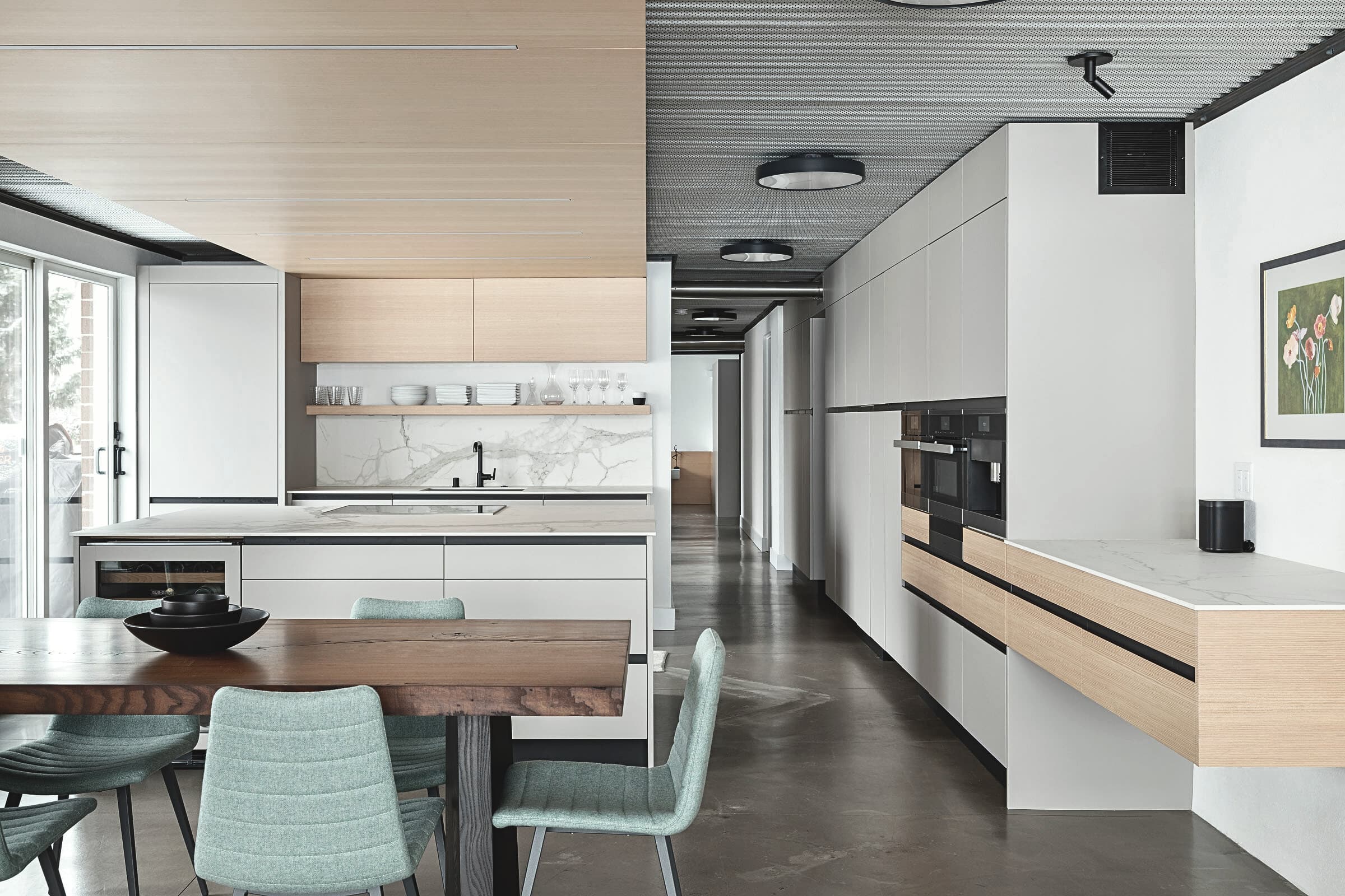 Bespoke custom cabinetry in Frame Study: Minimalist White Oak Kitchen G9a0238 Edited