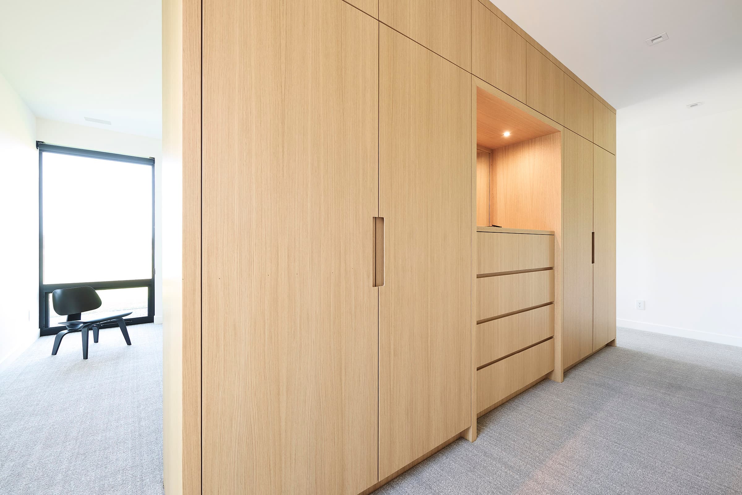 Luxury custom closet cabinetry and wardrobe systems: Wardrobe 5358